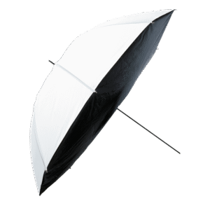 Used Hensel Softstar White Umbrella 105 cm – with integrated black/silver cover