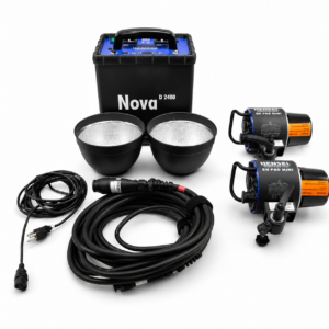 Used Hensel Nova D-2400 Generator Kit with 2 Flash Heads EH-Pro mini 3000Ws