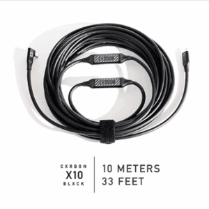 Tether Cable IQwire 10mtr USB-C to USB-C right angle Carbon Black X10