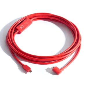 Tether cable IQwire 5mtr USB-C to Micro-B right angle