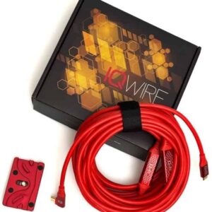 IQWire Formula 10m – USB-C to USB-C Right-Angle Tether Cable (10Gbps) with Velocity Boosters